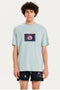 Emerson Ανδρικό Κοντομάνικο T-Shirt Γαλάζιο με Στάμπα